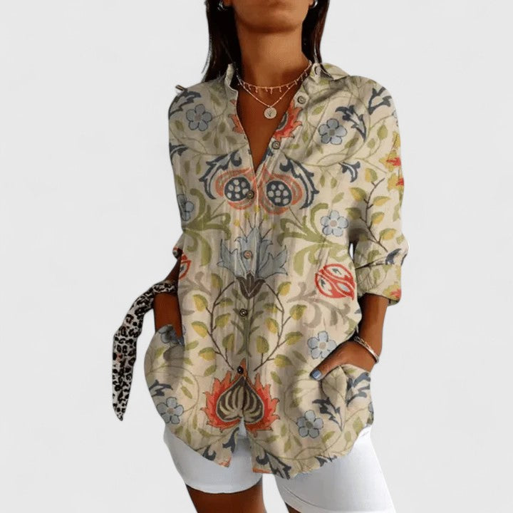 Katarine | Elegant Floral Blouse
