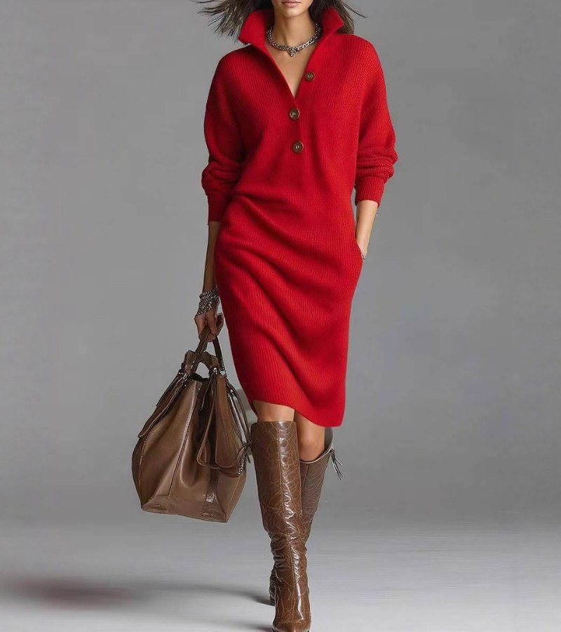 Aurelia Winter Knit Dress
