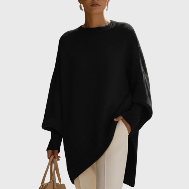 The Livia LuxeWarm™ | Knit Poncho
