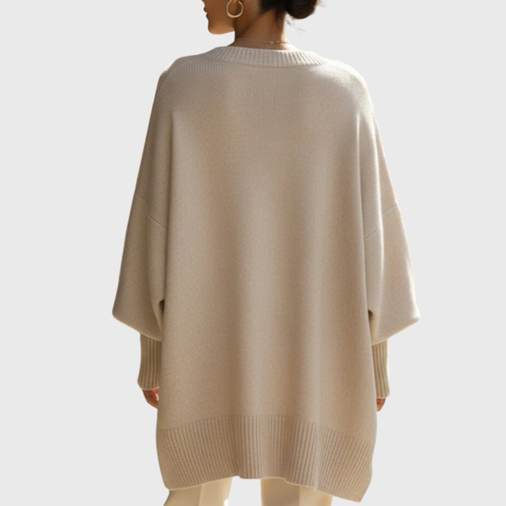 The Livia LuxeWarm™ | Knit Poncho