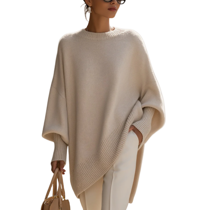 The Livia LuxeWarm™ | Knit Poncho