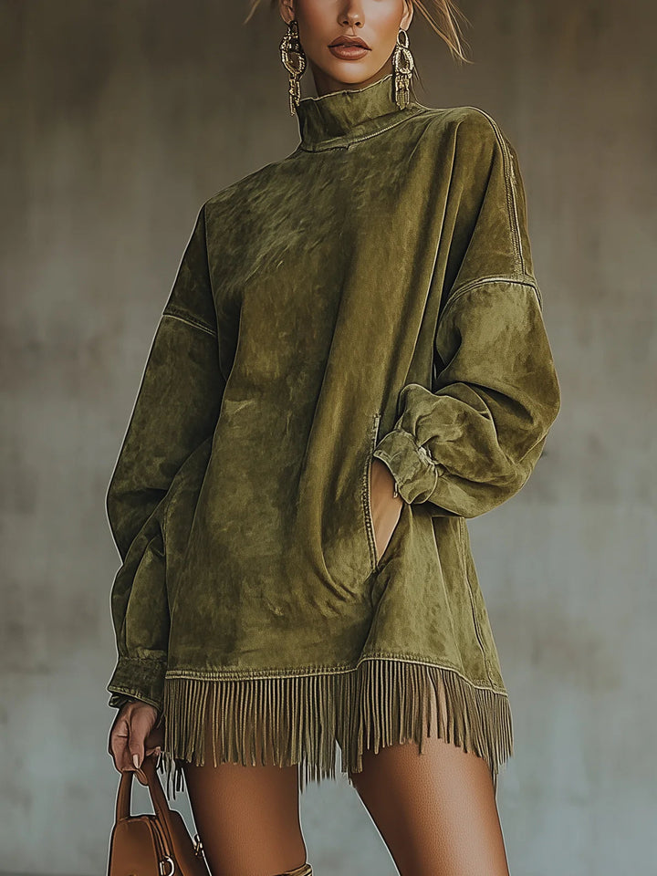 The Willow Crest Fringe Dress